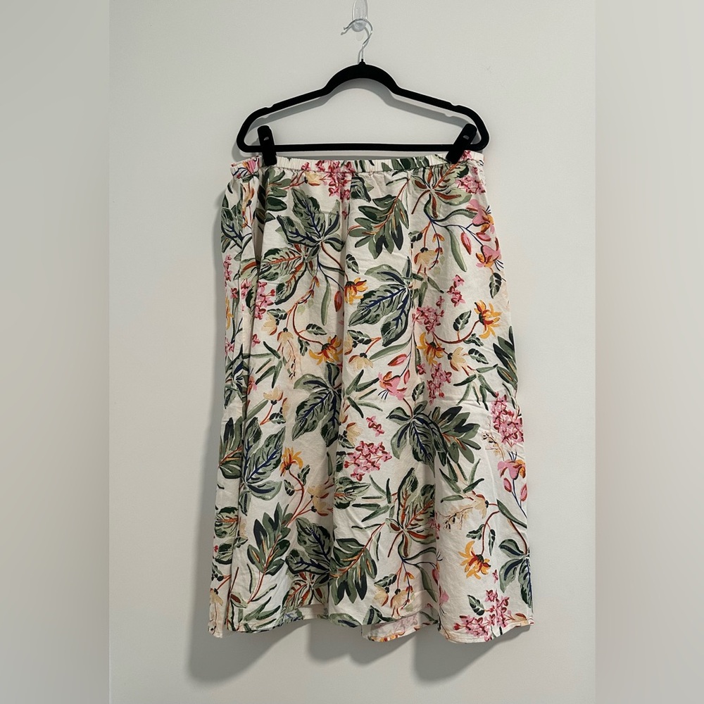 H&M Floral Midi Skirt - Multicolor